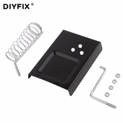 DIYFIX Dudukan Solder Kawat Las Sponge Soldering Iron Stand Holder - DIY85 - Black — gambar 2