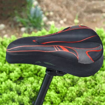 TAGAFA Cover Jok Sepeda Silicone Bike Seat Cover Breatheable - TGF-29 - Red — gambar 2