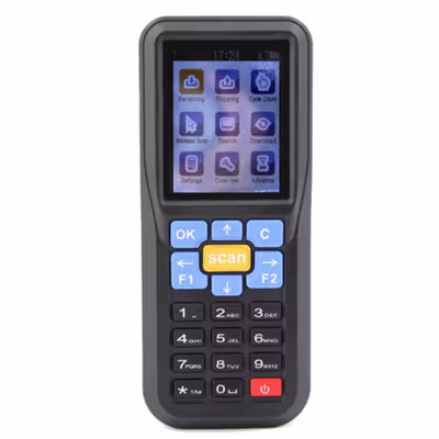 Mini Data Collector Scanning Stock Wireless Barcode Scanner Reader 1D - NT-C6 - Black — gambar 2