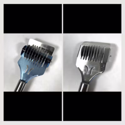 Bu Xiu Gang Roller Pemotong Adonan Mie Rolling Noodles Cutter - QMQ669 - Silver — gambar 2