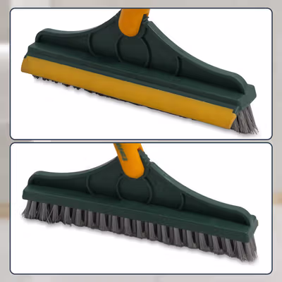 TaffHOME Sikat Pembersih Lantai 2 in 1 Floor Brush Bathroom Wall - TH-31 - Green — gambar 2