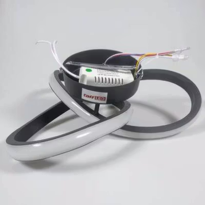 TaffLED Lampu Plafon LED Dimmable Ceiling Light Clover Tri Color 40W - P36 - Black — gambar 2