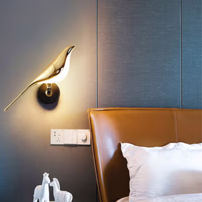 BVLAMSSI Lampu Hias Dinding Rotasi 360 Derajat Warm White 4000K 10W - WL-222 - Golden — gambar 2