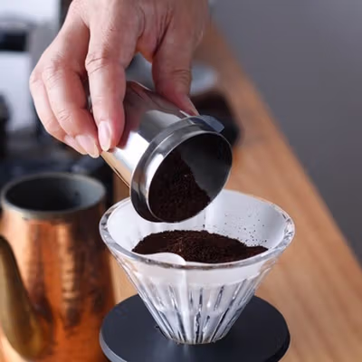 Coffee Talk Dosing Cup Portafilter Espresso Machine Stainless 51-53mm - YXA046 - Silver — gambar 2