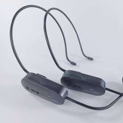 TaffSTUDIO Wireless Microphone 2.4G Headset 2 PCS with Receiver - SI02 - Black — gambar 2