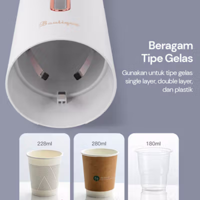 BOUTIQUE Dispenser Gelas Wall Cup Holder Storage Rack Organizer - A2102 - White — gambar 2
