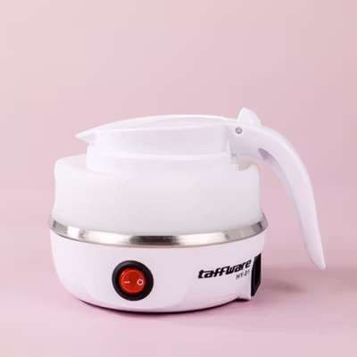 Taffware Teko Listrik Pemanas Air Water Heater Foldable 600W 600ml - HY-01 - White — gambar 2