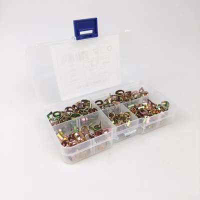 Alloet Penjepit Selang Ledeng Pipe Clamp Fastener 6-10mm 75 PCS - Q673B - No Color — gambar 2