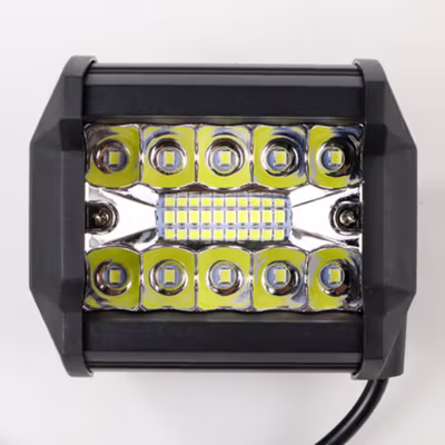 TaffLED Spotlight LED Foglamp Headlight Offroad IP67 Cool White 12V 4 Inch - JT050 - Black — gambar 2
