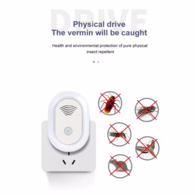 KKMOON Pengusir Serangga Nyamuk Tikus Elektrik Ultrasonik - PR24 - Ivory White — gambar 2