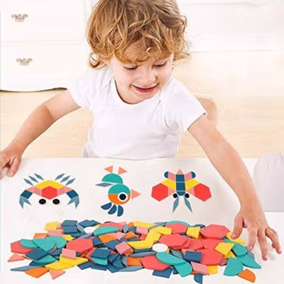 Diikamiiok Mainan Anak Jigsaw Puzzle 3D Children Toy 180PCS - QW-A004 - Multi-Color — gambar 2