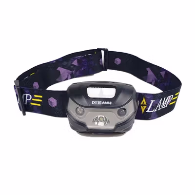 TaffLED Senter Kepala Headlamp LED Motion Sensor Waterproof 160 Lumens - HE30 - Black — gambar 2