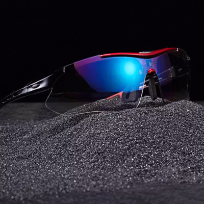 Kacamata Sepeda 5 Lensa Myopia Frame Outdoor Cycling Sunglasses - 0089 - Black — gambar 2
