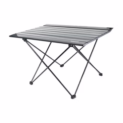 TaffSPORT Meja Lipat Outdoor Piknik Camping Portable 68x46.3x41.5cm - 8825 - Black — gambar 2