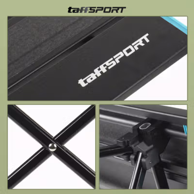 TaffSPORT Meja Lipat Outdoor Piknik Camping Portable Aluminium 41x35x29cm - 8825 - Black — gambar 2