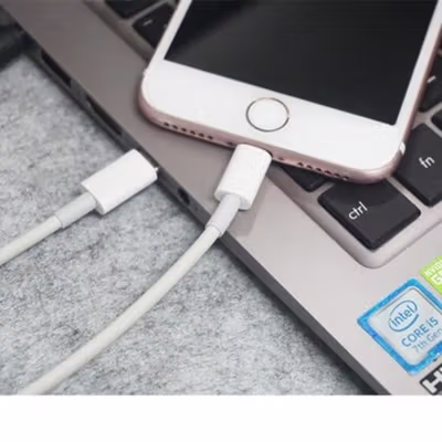 Kabel Data USB Type C To Lightning Multifungsi Fast Charging 5V 2A 1M - 1636 - White — gambar 2