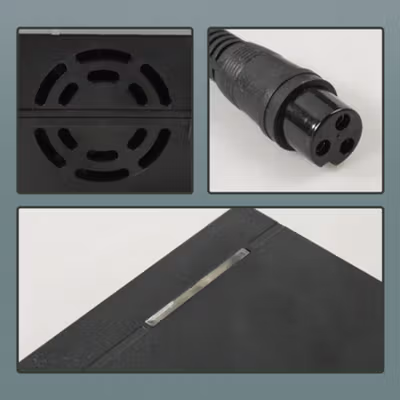 JNENCONN Adaptor Charger Baterai Skuter Sepeda Listrik 54.6V 3A - 48V3 - Black — gambar 2