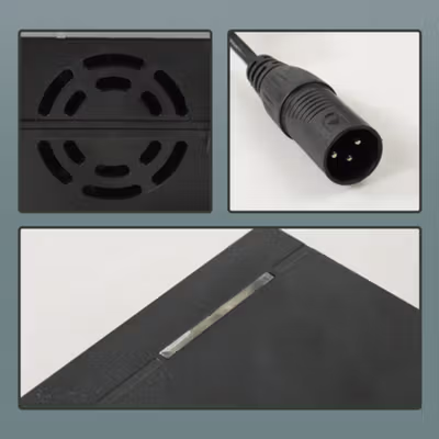 JNENCONN Adaptor Charger Baterai Skuter Sepeda Listrik XLR 54.6V 3A - 48V3A - Black — gambar 2