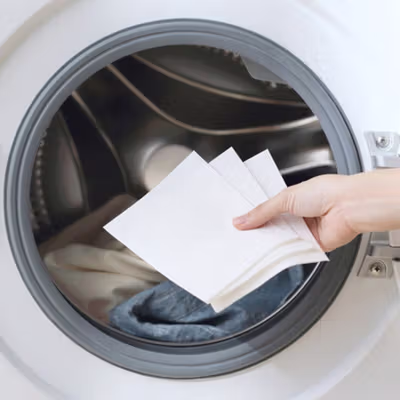 Hourong Kain Anti Luntur Mesin Cuci Laundry Color Absorption 24 PCS - B0811 - White — gambar 2