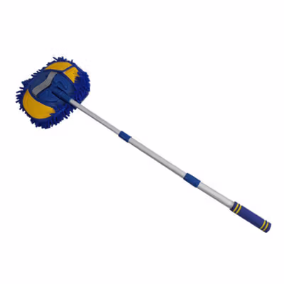 Byfa Tongkat Microfiber Alat Cuci Mobil Wool Microfiber Car Wash 102cm - BH-22 - Blue — gambar 2