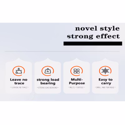 VILOYI Gantungan Meja Lepas-Pasang Portable Removable Table Hook 1 PCS - VL5 - Black — gambar 2