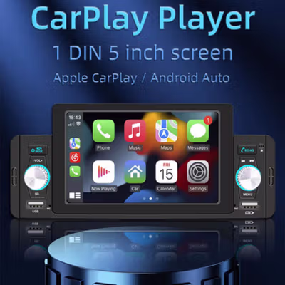 Pangolin Car Audio Touchscreen FM MP5 Player Bluetooth CarPlay 1 DIN - SWM-160C - Black — gambar 2