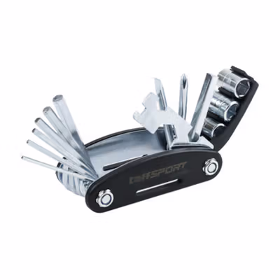 TaffSPORT Multifunctional 15in1 EDC Repair Tool Kunci Pas Hex Obeng - HW0668 - Black — gambar 2