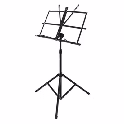 Ammoon Tripod Stand Partitur Sheet Musik Orchestra Adjustable 1.2m - P-01 - Black — gambar 2