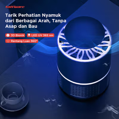 Taffware Perangkap Nyamuk UV LED 3D Bionic Mosquito Repellent - 139 - Black — gambar 2