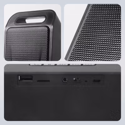 Yinew Speaker Bluetooth Portable Megabass Stereo A2DP - SC-208 - Black — gambar 2