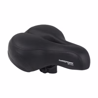 TaffSPORT Jok Sadel Sepeda Bike Saddle Dual Shock Absorber Breathable - ZF25 - Black — gambar 2