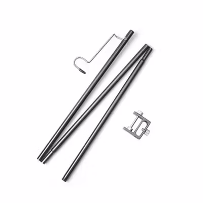 AIFENG Tiang Lampu Outdoor Portable Camping Light Pole 90cm - AF10 - Black — gambar 2