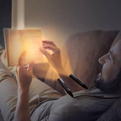 FIMILA Lampu Baca Mini LED Neck Reading Lamp 3 Color 1100mAh 1W - FM-55 - Black — gambar 2