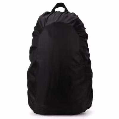 Rhodey Rain Cover Bag Waterproof Universal Jas Hujan Tas Ransel 30-40L - WB20 - Black — gambar 2