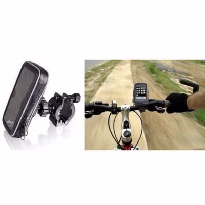 Holder Smartphone Sepeda Universal Bike Case Waterproof 5.5-6 Inch - ZXC6.3 - Black — gambar 2