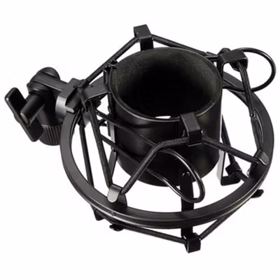 TaffSTUDIO Holder Mikrofon Shockproof Mount - SH-100 - Black — gambar 2
