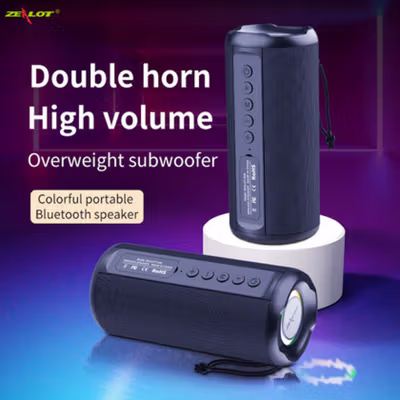 ZEALOT Portable Bluetooth Wireless Speaker Outdoor Waterproof - S46 - Black — gambar 2