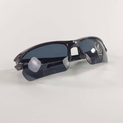 TaffSPORT HAOGHIMENG Kacamata Sepeda Lensa Mercury Cycling Sport - 3015 - Black/Black — gambar 2