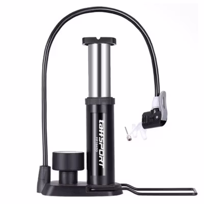 TaffSPORT Pompa Sepeda Portable Light Mini Floor Pump 160 PSI - PM50 - Black — gambar 2