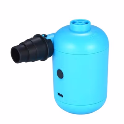 Stermay Pompa Angin Kasur Angin Portable Electric Air Pump Inflatable - HT426 - Blue — gambar 2