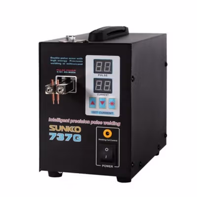 SUNKKO Alat Mesin Las Pulse Spot Welder Welding Machine 60-800A - 737G - Black — gambar 2