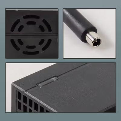 YYHQ Adaptor Charger Baterai Skuter Sepeda Listrik Plug DC 54.6V 2A - 48V2A - Black — gambar 2
