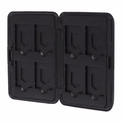 Kotak Penyimpan Kartu Memory SD Card and Micro SD Storage Case 8 Slot - 421 - Black/Black — gambar 2