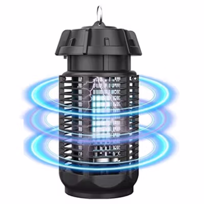 Auqatur Lampu LED UV Anti Nyamuk Mosquito Bug Killer 20W 220V - QH50C-20W - Black — gambar 2