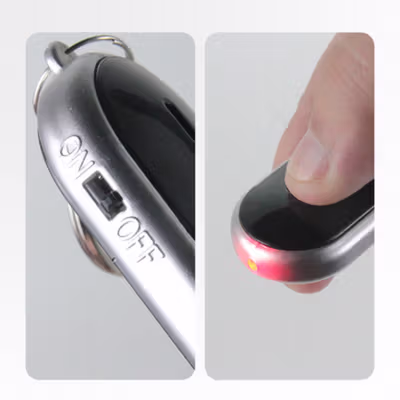 Gantungan Kunci Siul Anti Hilang Key Finder Voice Induction LED - YY-315 - Black — gambar 2