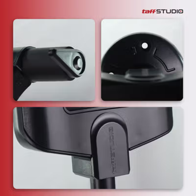 TaffSTUDIO Gantungan Dinding Gitar Back Holder Wall Mount - XG-10 - Black — gambar 2