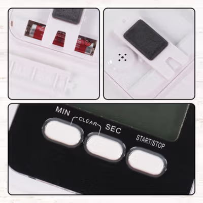 Aihogard Timer Mini Digital Dapur Kitchen Countdown Timer - II5 - Black — gambar 2