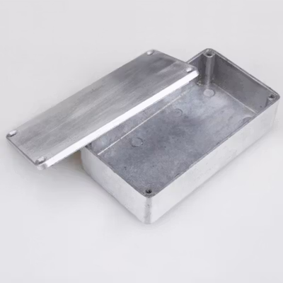 XFDZ Kotak Casing Pedal Efek Gitar Stomp Box Aluminium 112x60x30mm - 1590B - Silver — gambar 2