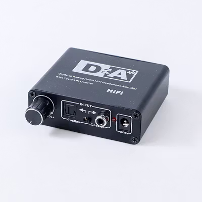 Audio Konverter DAC Audio HiFi Coaxial Toslink ke 3.5mm AUX RCA - AV-C6 - Black — gambar 2