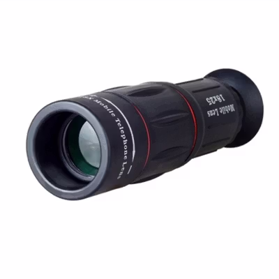 APEXEL 2 in 1 Lensa Kamera Smartphone Telephoto 18X with Tripod Mini - APL-T18ZJ - Black — gambar 2